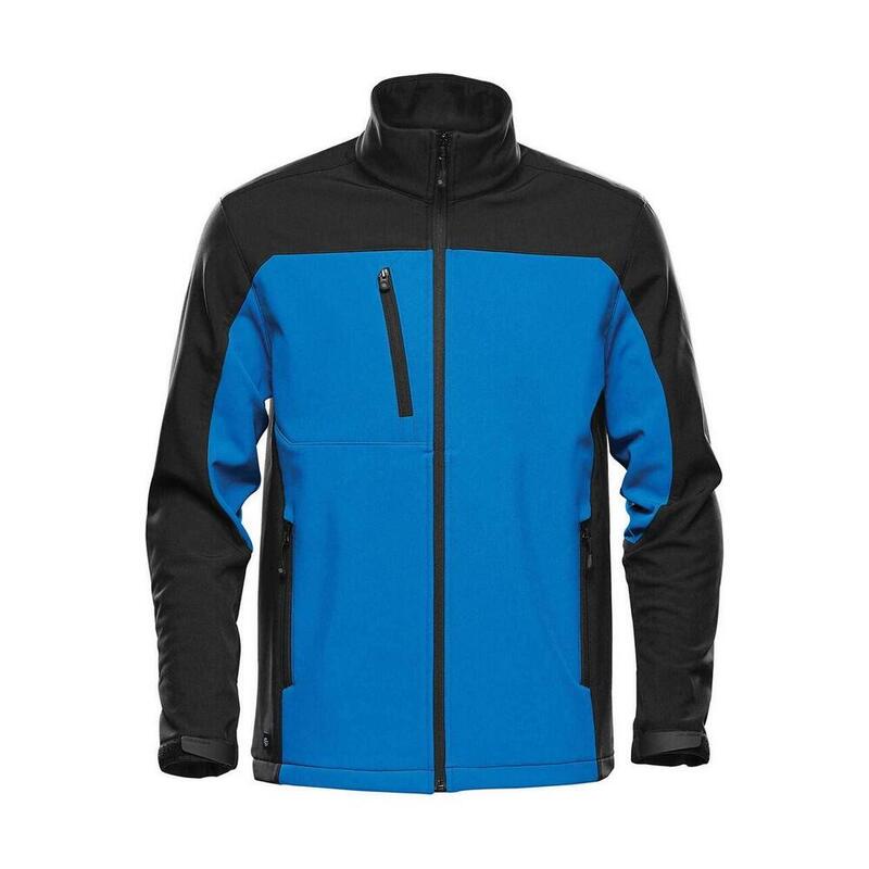 Cascades Soft Shell Jas voor heren (Azuurblauw/zwart)