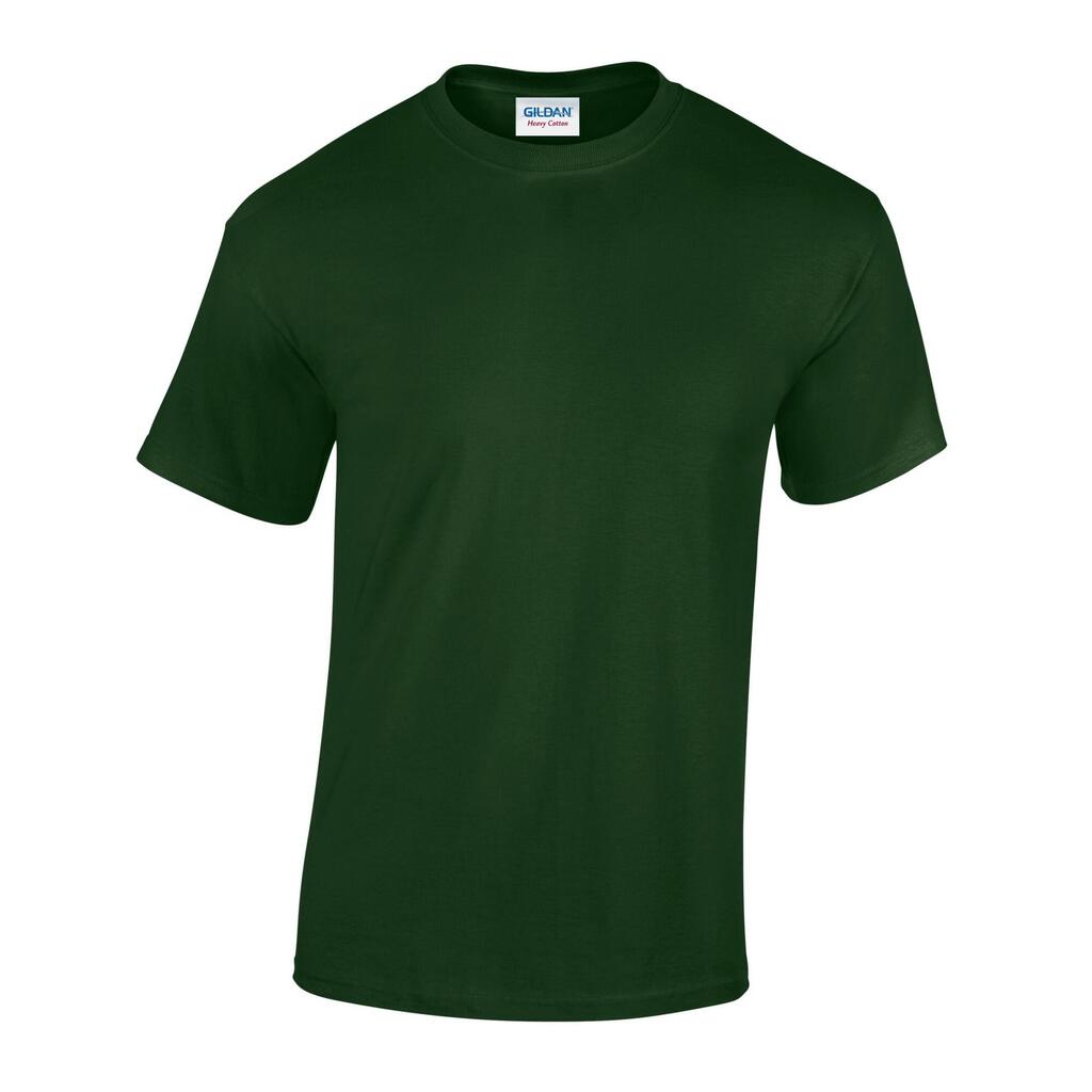 Unisex Adult Heavy Cotton TShirt (Forest Green)