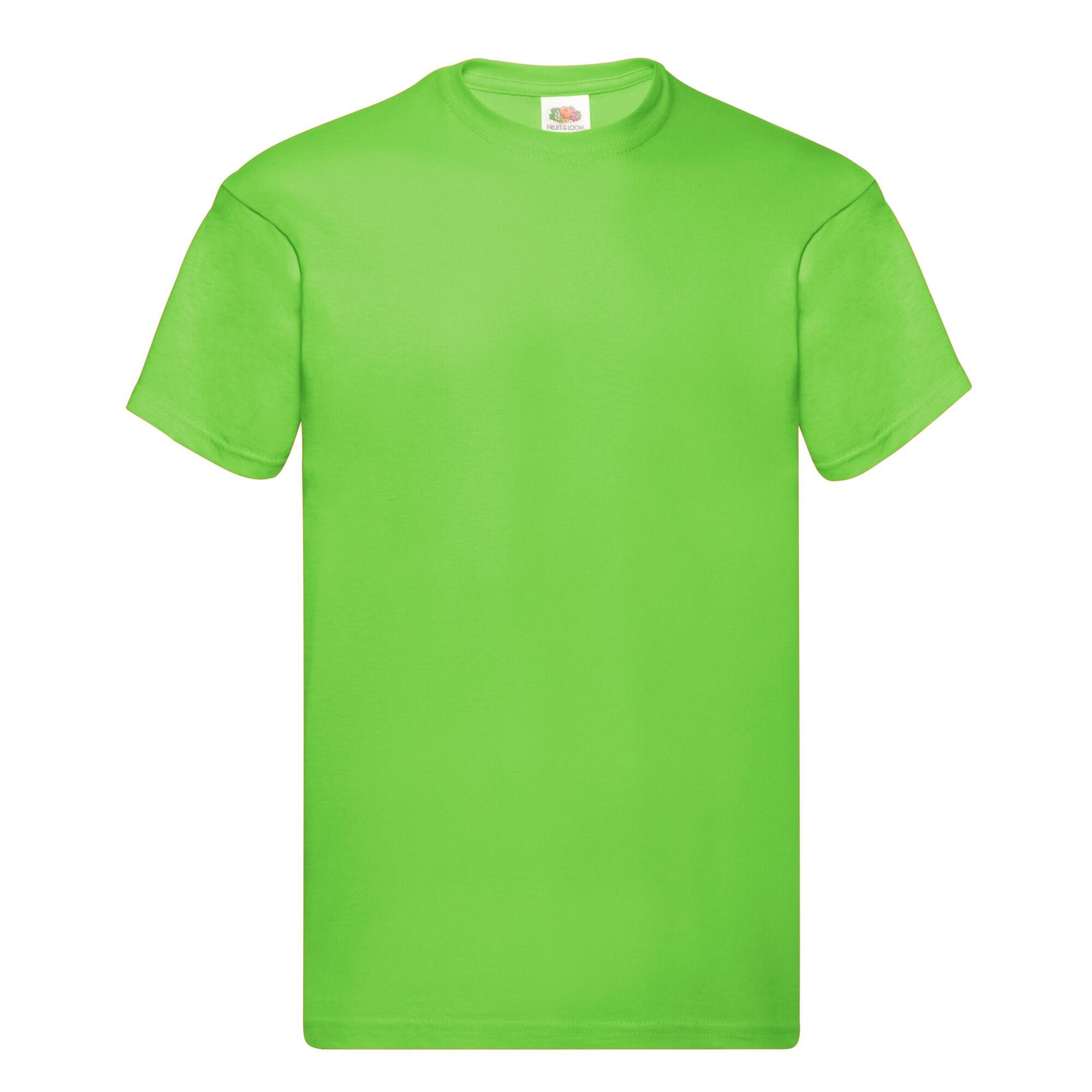 Fruit Of The Loom - Tshirt Original Homme (vert Citron) - T-shirt Manches Courtes - Jaune|vert - S - Decathlon