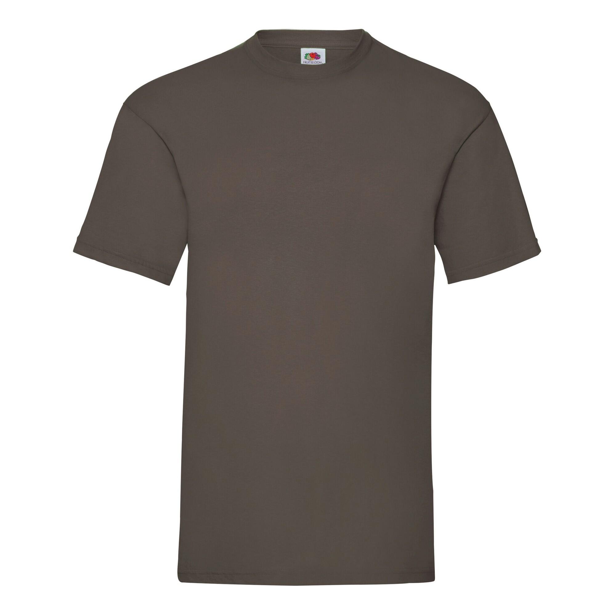 Fruit Of The Loom - Tshirt Valueweight Homme (chocolat) - T-shirt Manches Courtes - Marron - 56 3xl - Decathlon