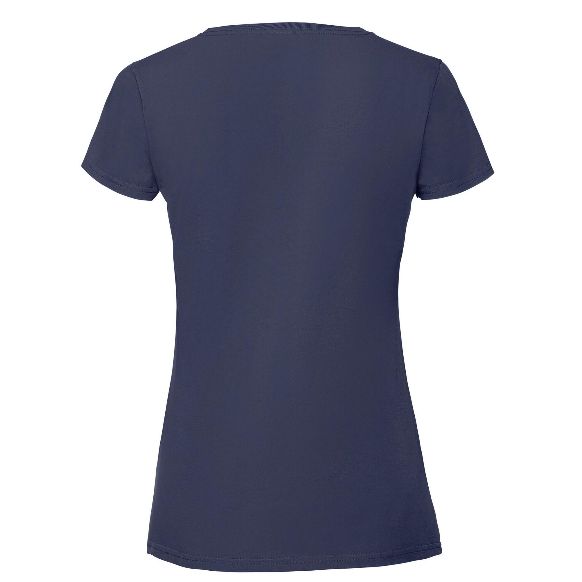 Camiseta Iconic 195 Premium de Algodón Ringspun para Mujer Marino Intenso 2/2