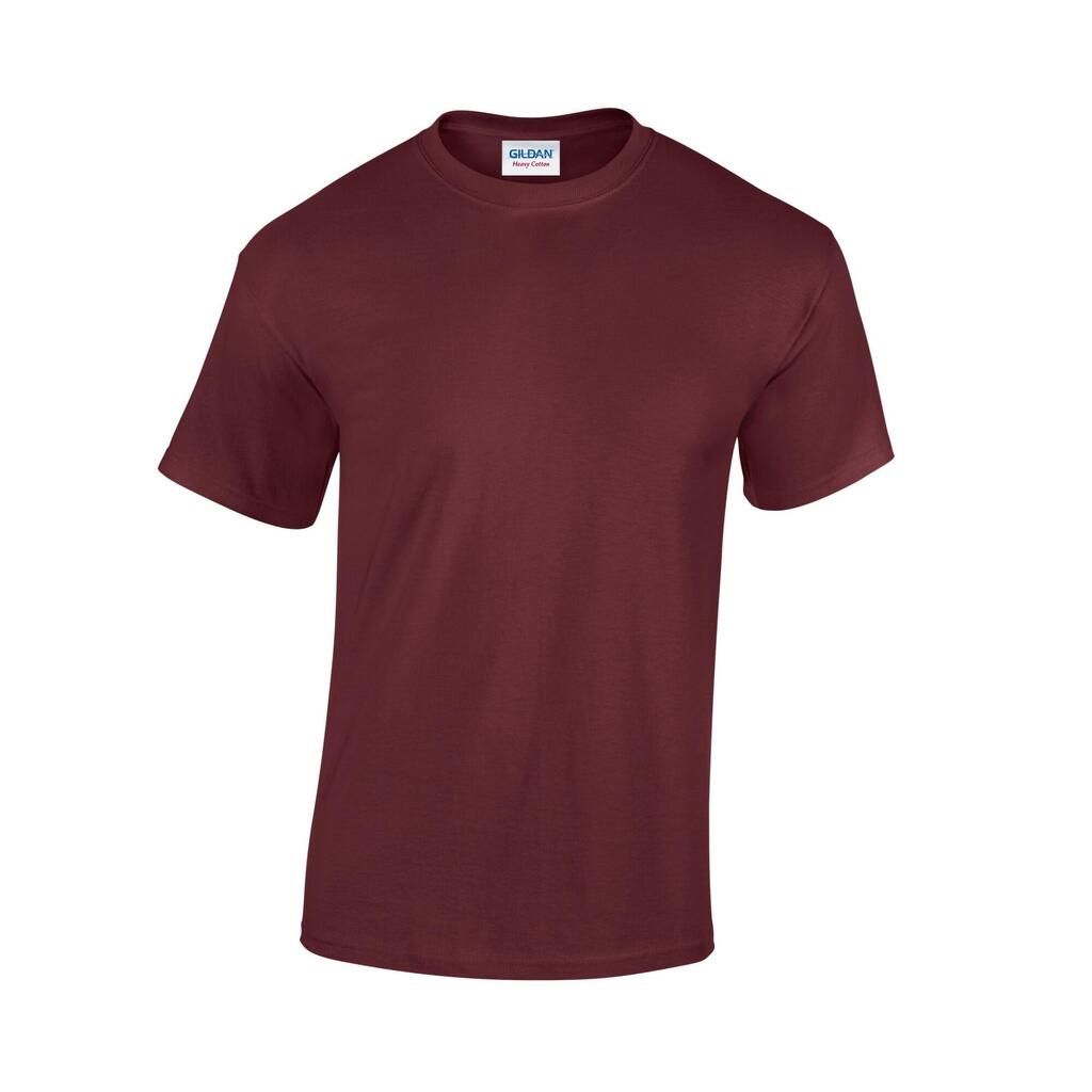 Unisex Adult Heavy Cotton TShirt (Maroon)