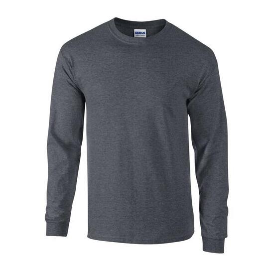 Maglietta Manica Lunga Adulto Unisex Gildan Arancione Di Sicurezza