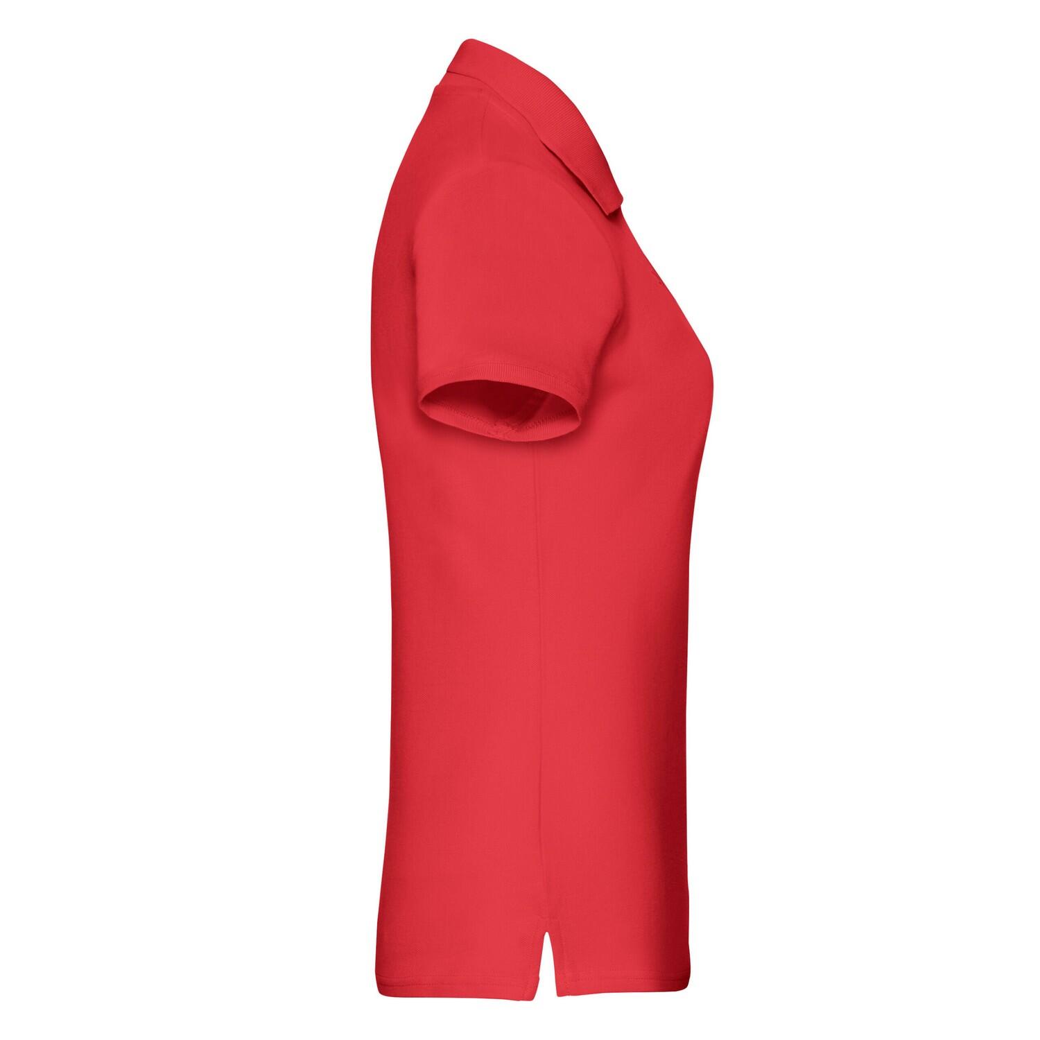 Polo Premium Lisos para Mujer Rojo 3/3