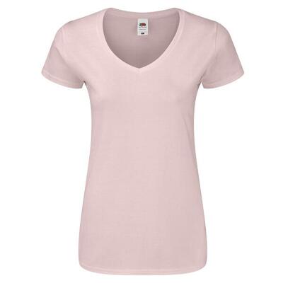 Dames iconisch v hals tshirt (deep navy)