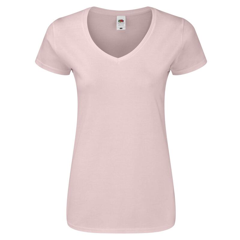 Tricou Pilates Fruit Of The Loom Iconic V Neck Femei