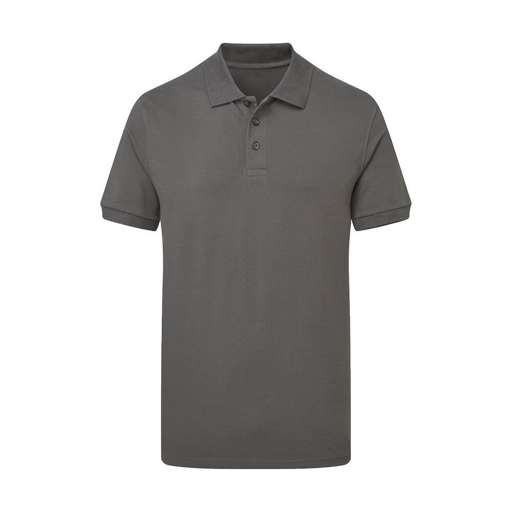 Mens Sig Stretch Tagless Polo Shirt (Charcoal)