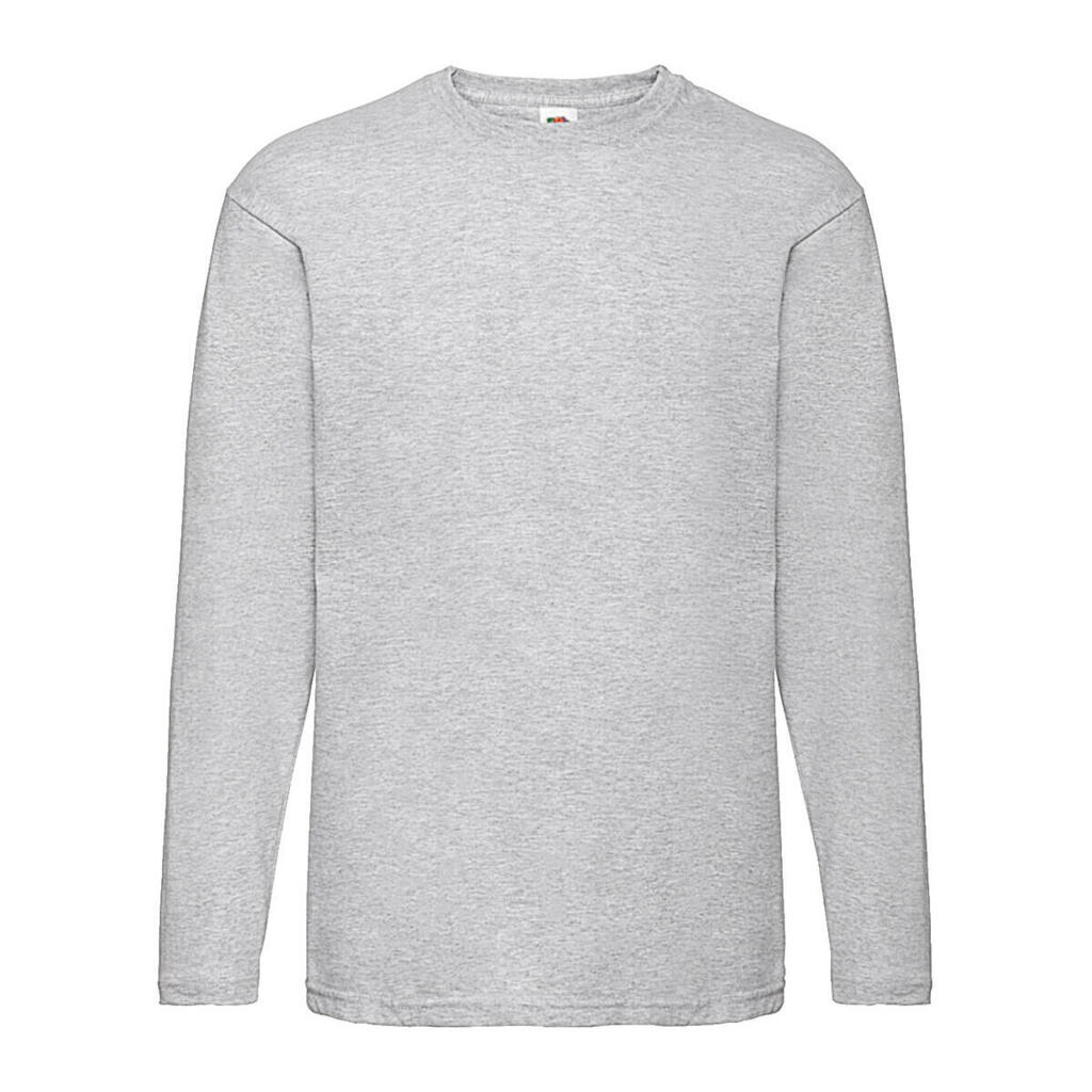 Mens Valueweight Heather LongSleeved TShirt (Heather Grey)