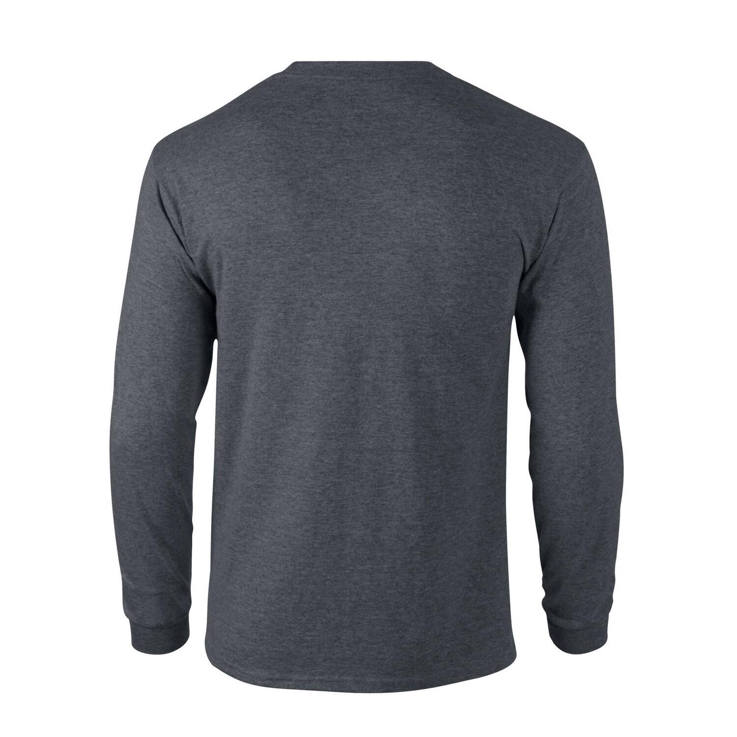 Tshirt Manches Longues Adulte (Gris Foncé Chiné) 2/3