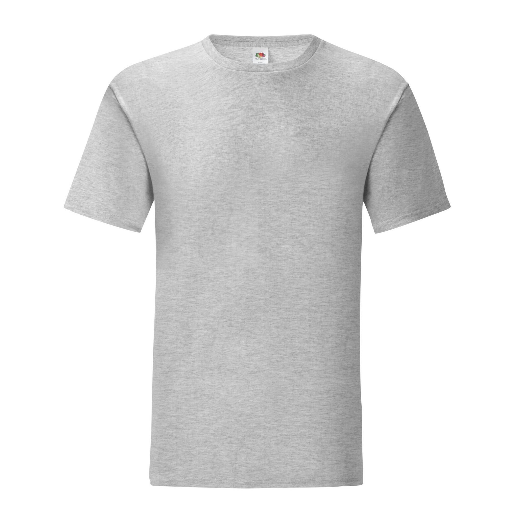 Fruit Of The Loom - Tshirt Iconic Adulte (gris Foncé Chiné) - T-shirt Manches Courtes - Gris - S - Decathlon
