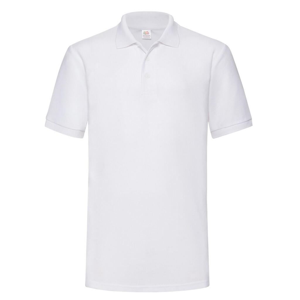 Mens Plain Heavyweight Polo Shirt (White)