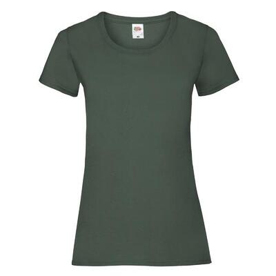 Dames valueweight heather tshirt (heide rood)