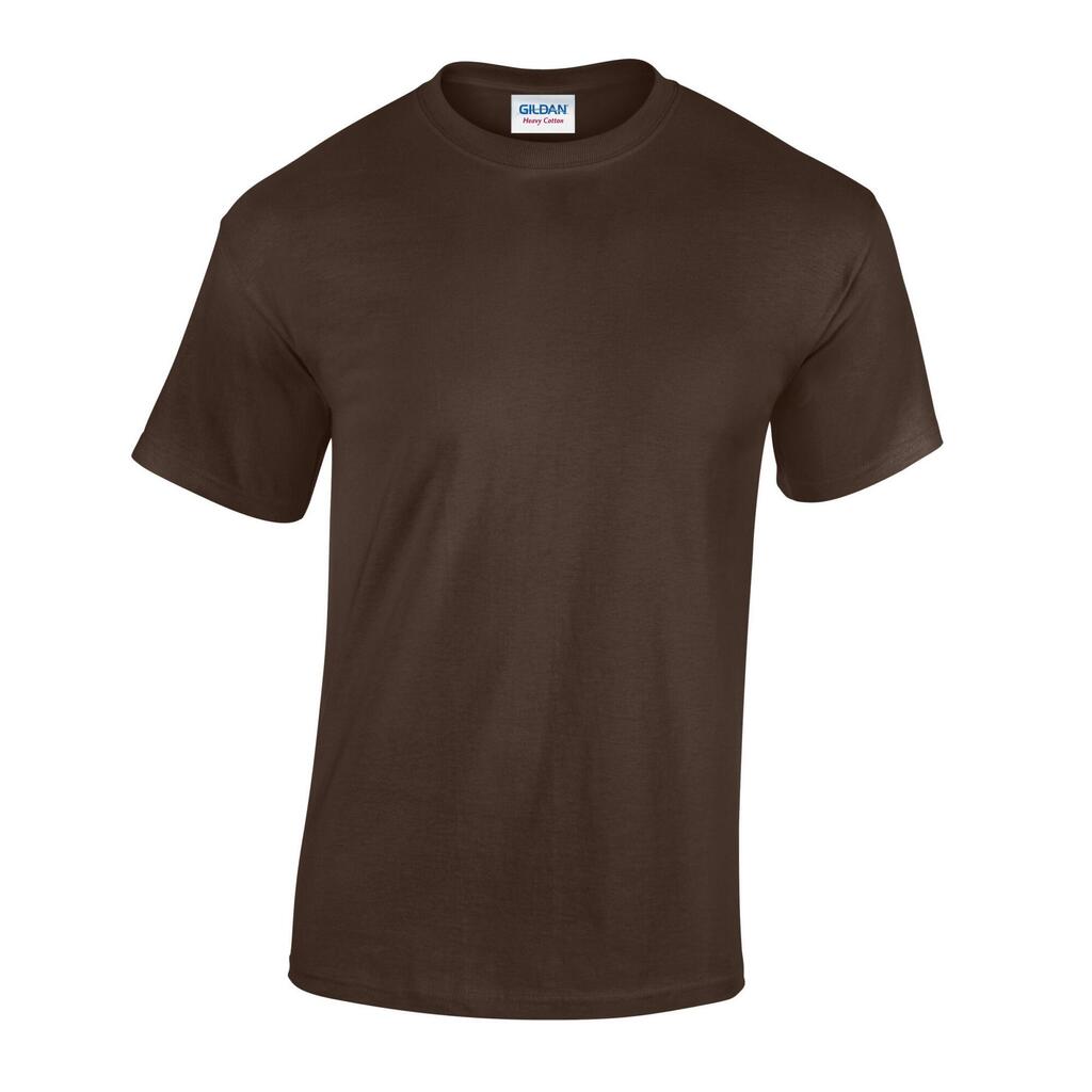 Unisex Adult Heavy Cotton TShirt (Dark Chocolate)