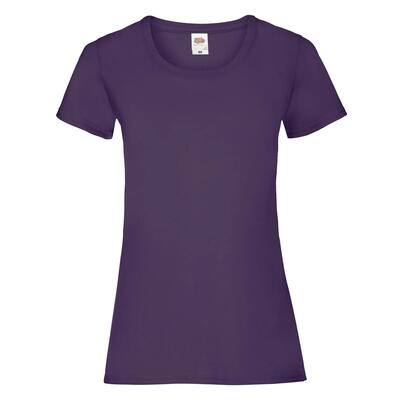 Dames valueweight heather tshirt (heide rood)