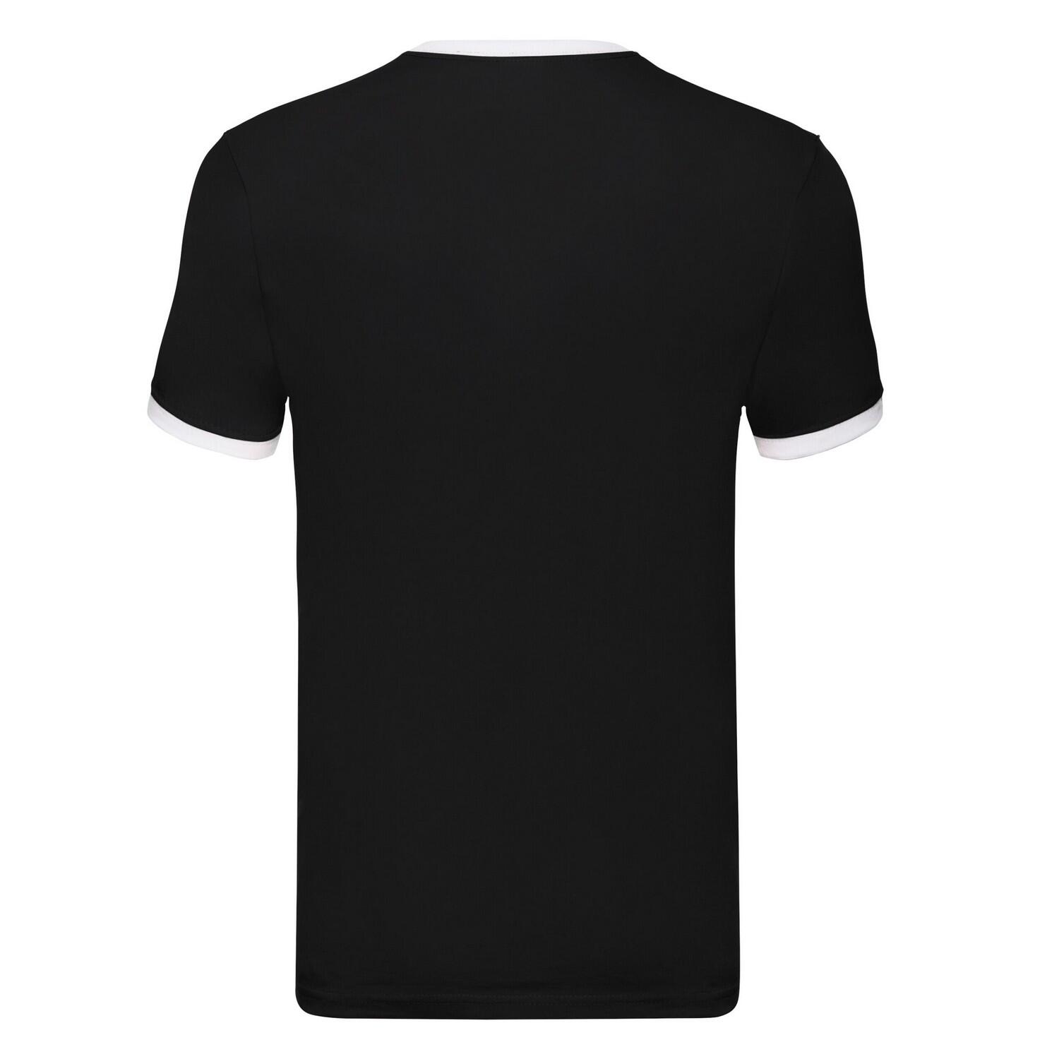 Tshirt RINGER Homme (Noir / Blanc) 2/3