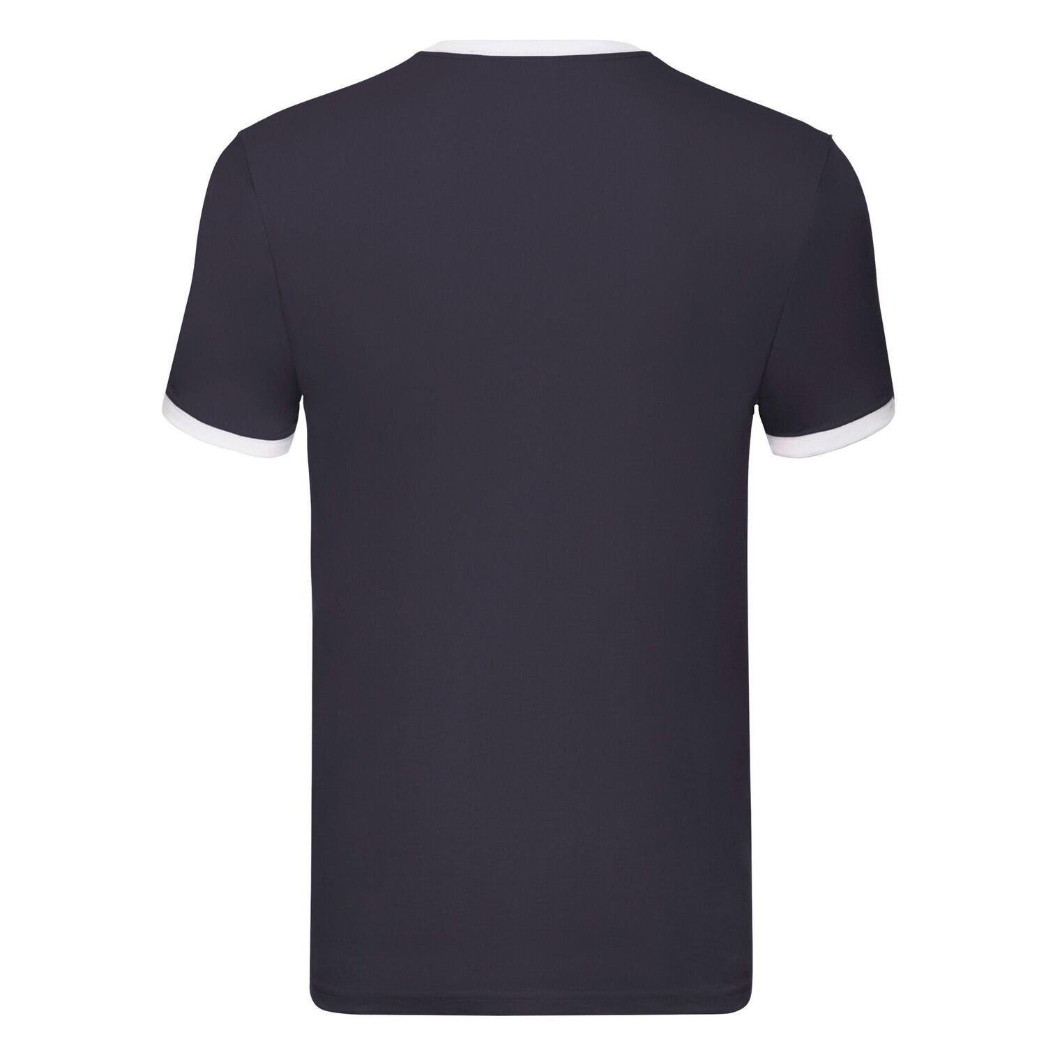 T-shirt Homem Ringer (Azul Marinho / Branco) 2/3
