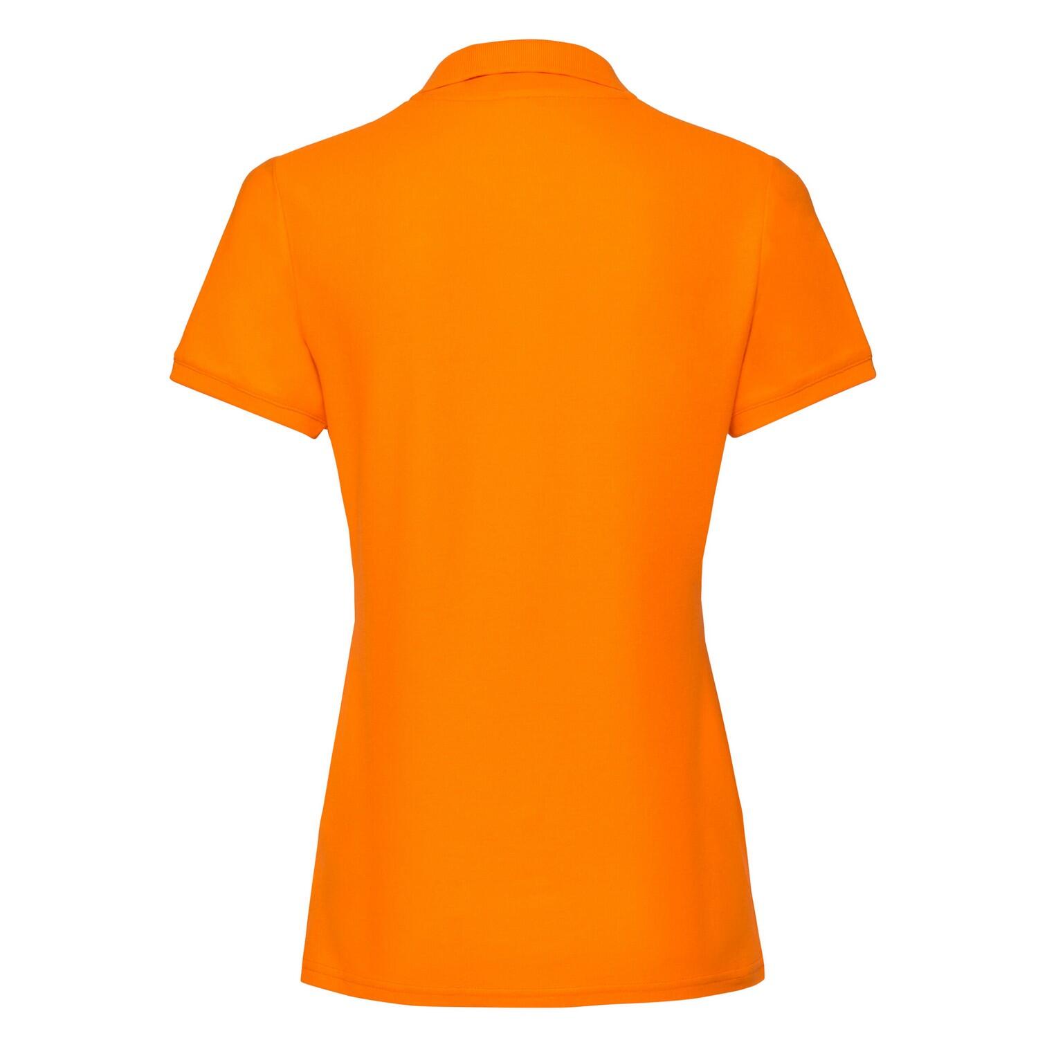 Polo Premium Lisos para Mujer Naranja 2/3