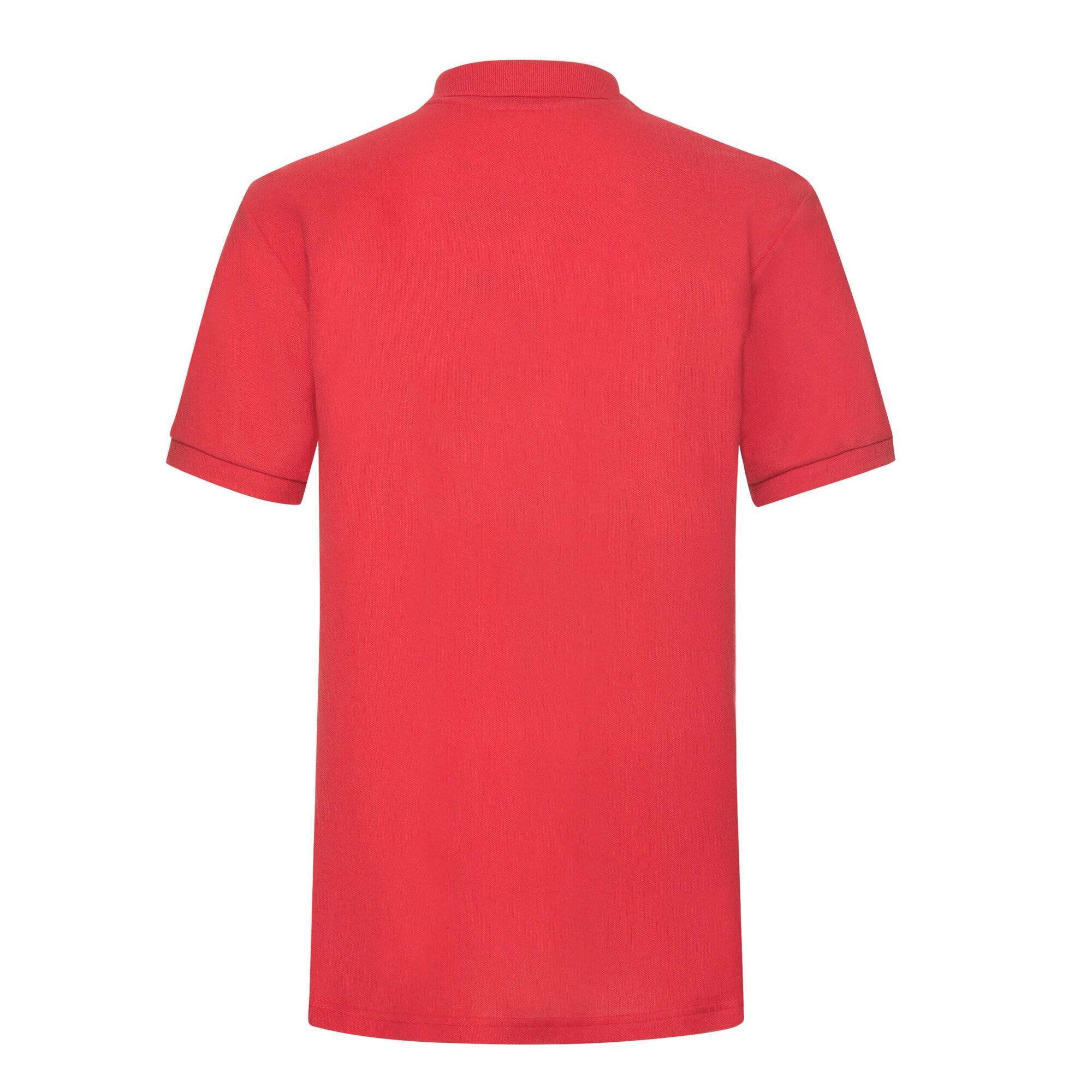 Polo 65/35 de Pesado para Hombre Rojo 2/3