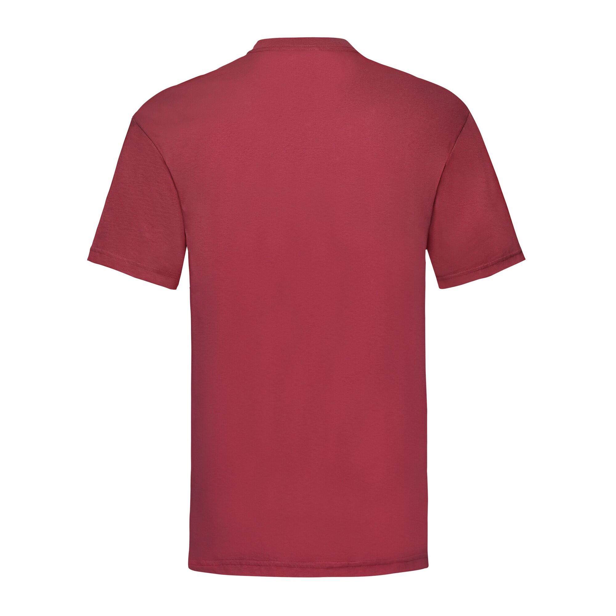 Camiseta Valueweight para Adultos Unisex Rojo Ladrillo 2/2