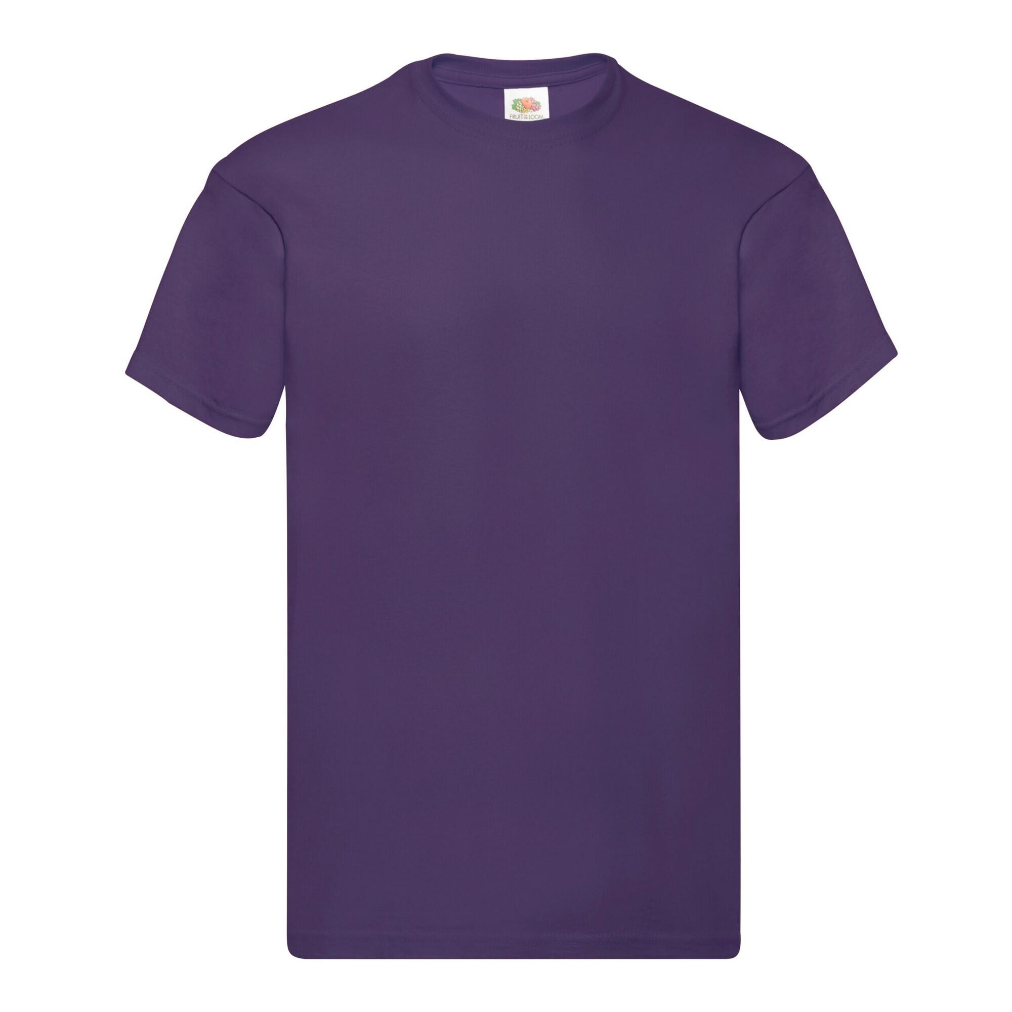 Fruit Of The Loom - Tshirt Original Homme (violet) - T-shirt Manches Courtes - Violet - 40 M - Decathlon