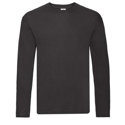 Heren origineel tshirt met lange mouwen (zwart)
