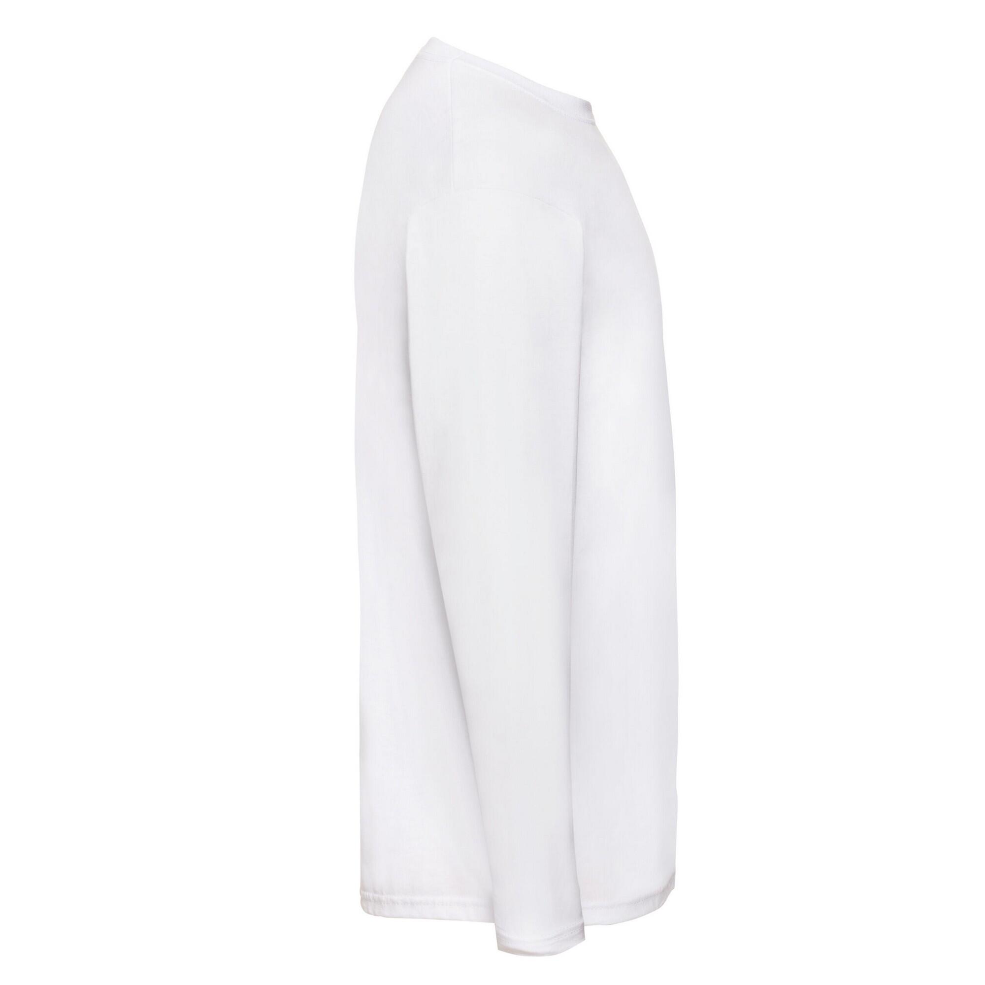 T-Shirt de manga comprida Homem Valueweight (Branco) 3/3