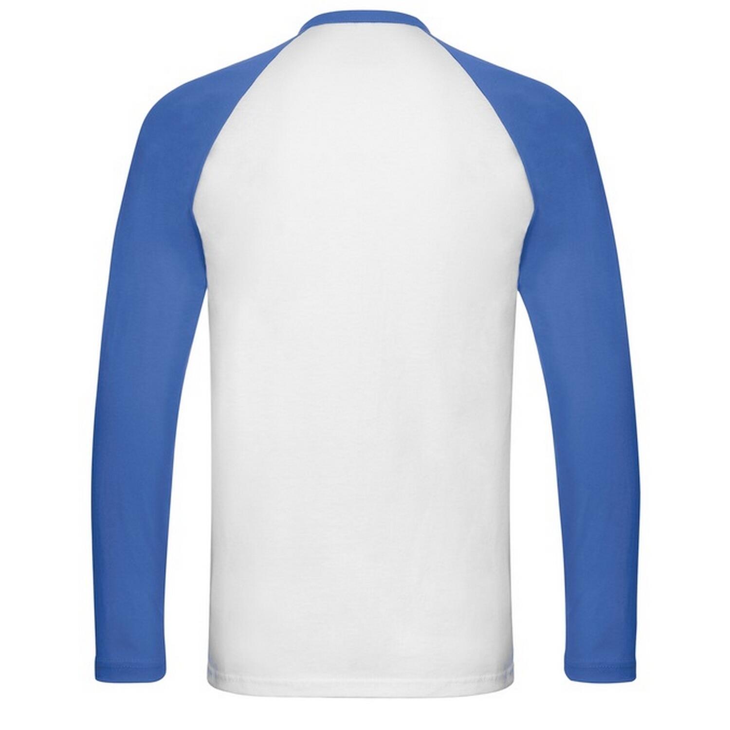 Tshirt VALUEWEIGHT Homme (Blanc / Bleu Roi) 2/3