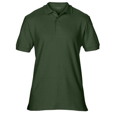 Heren hammer piqué poloshirt (bosgroen)