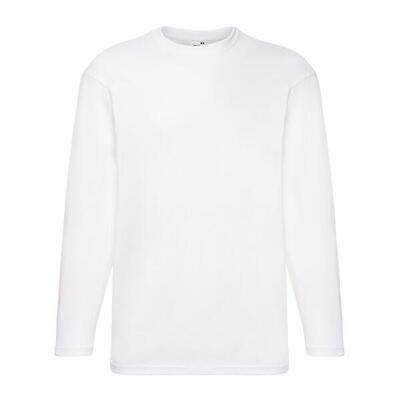 Maglietta Manica Lunga Uomo Fruit Of The Loom Valueweight Grafite Chiaro