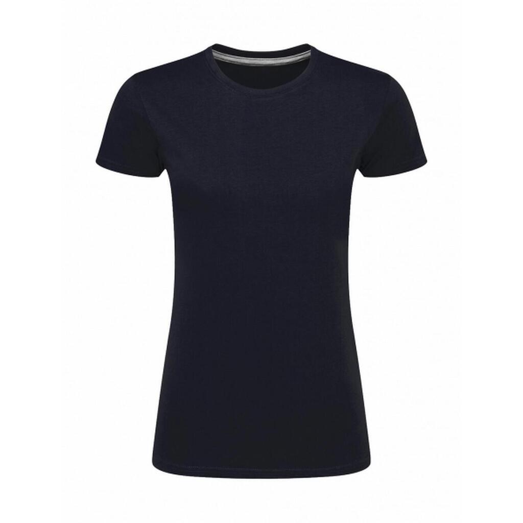 Womens/Ladies Sig Tagless TShirt (Navy)