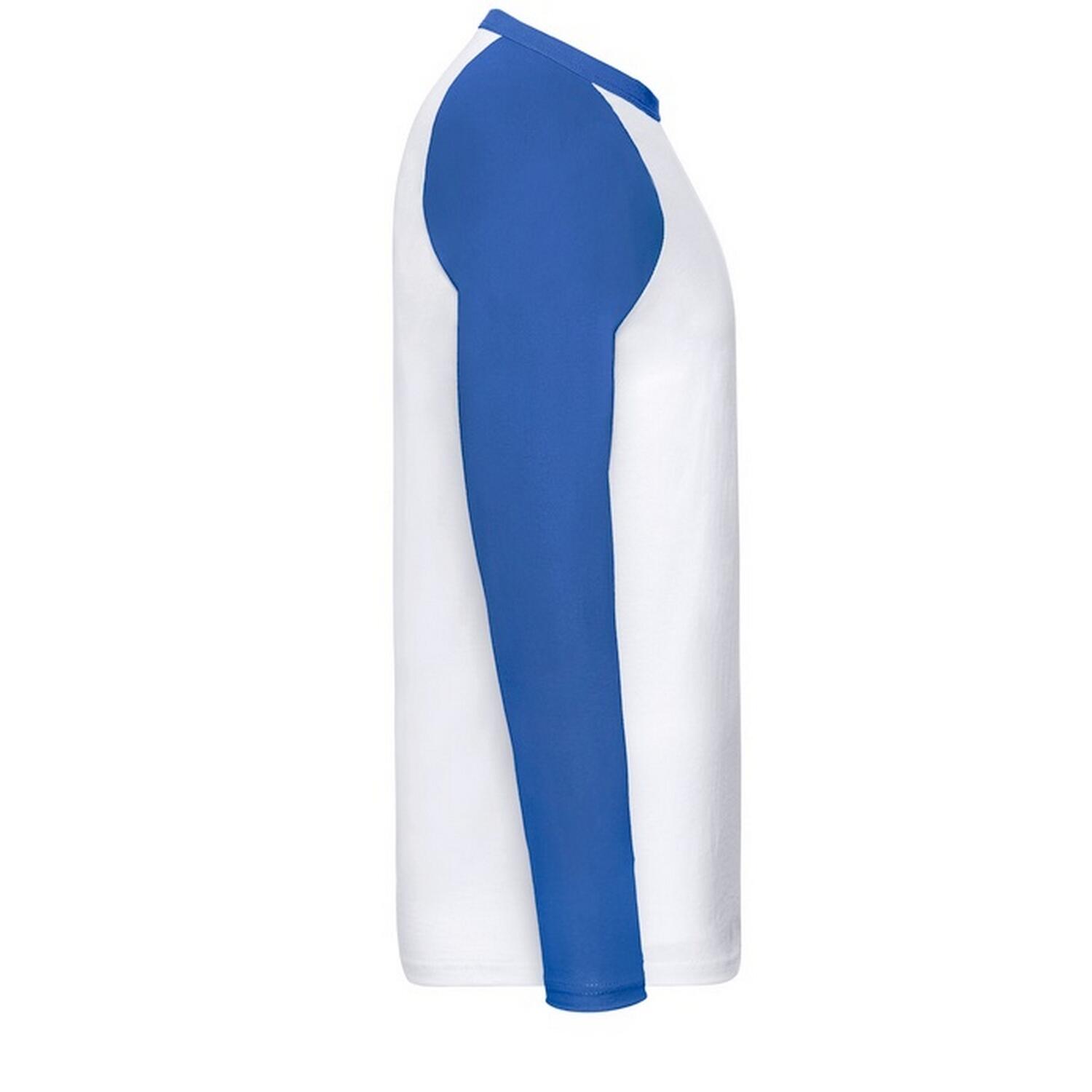 Tshirt VALUEWEIGHT Homme (Blanc / Bleu Roi) 3/3