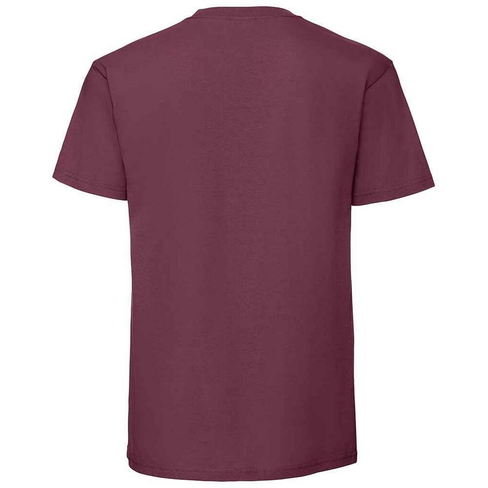 T-Shirt Homem Iconic 195 Premium Ringspun Cotton (Bordeaux) 2/3