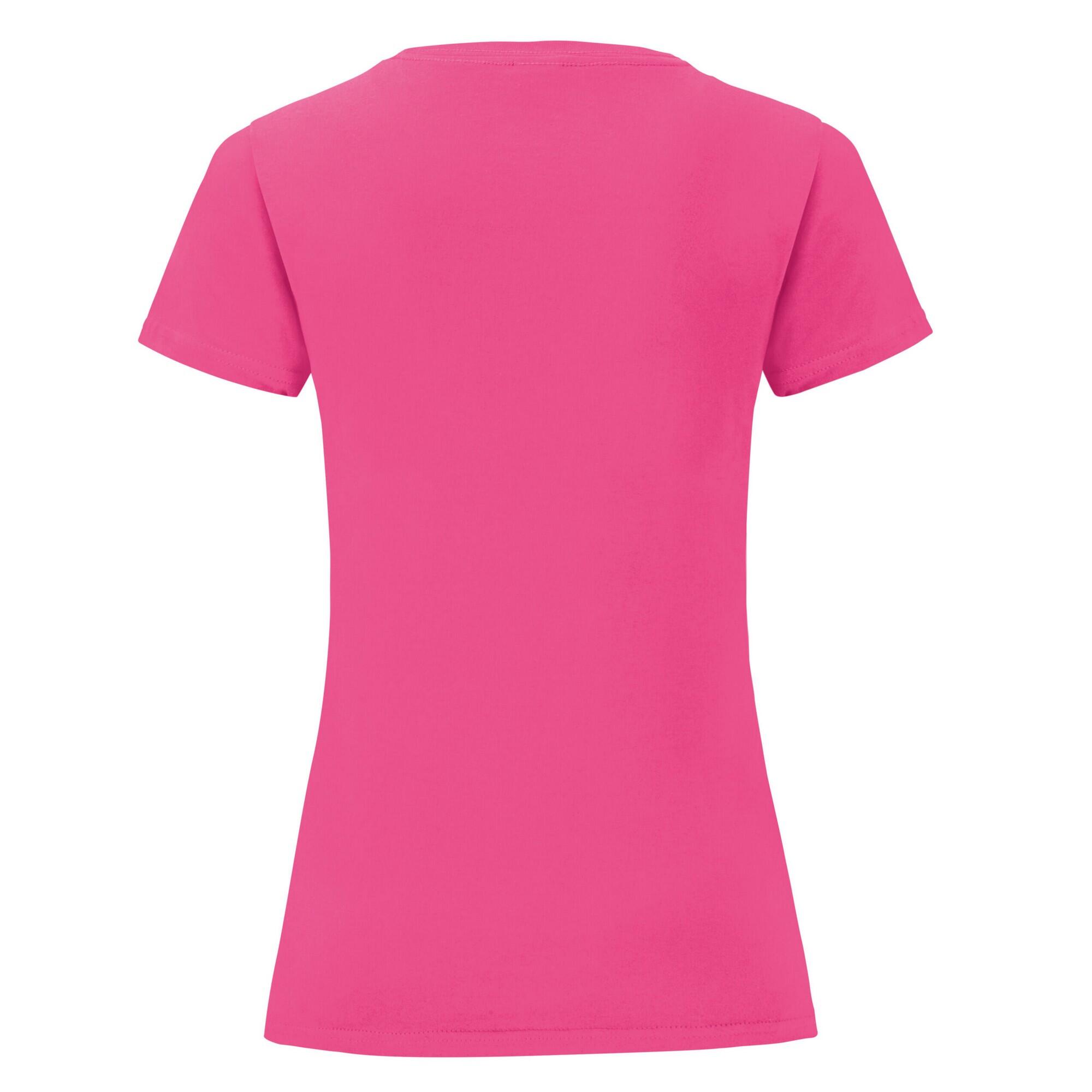 Tshirt ICONIC Femme (Fuchsia) 2/3