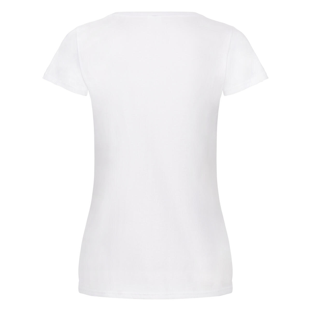 Maglietta Semplice Donna Fruit Of The Loom Original Bianco 2/3