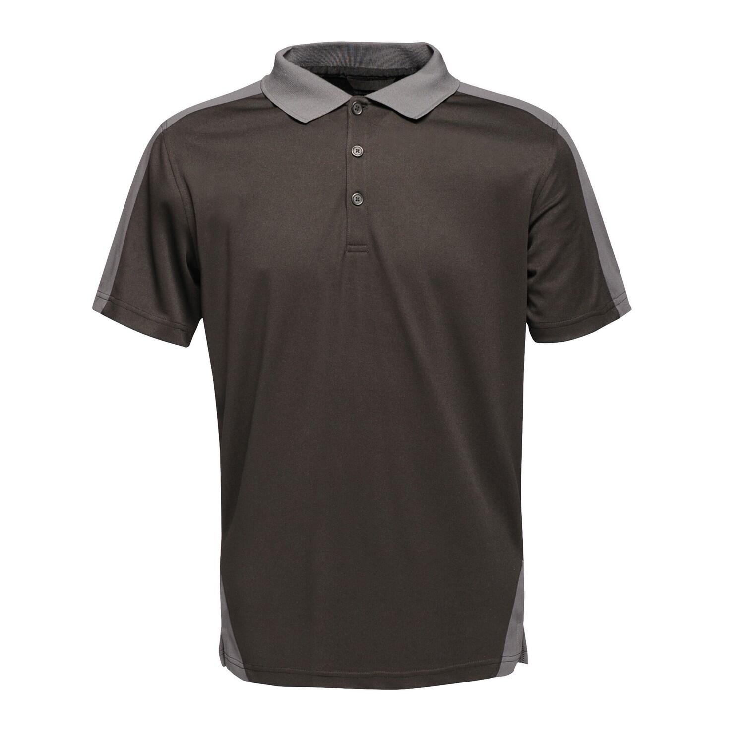 Regatta - Polo Motif/style Contrasté Homme (noir / Gris Phoque) - T-shirt Manches Courtes - Gris|mauve|noir - 40 M - Decathlon