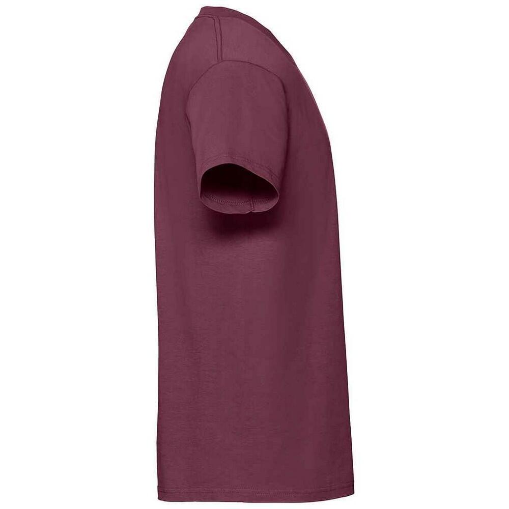 T-Shirt Homem Iconic 195 Premium Ringspun Cotton (Bordeaux) 3/3
