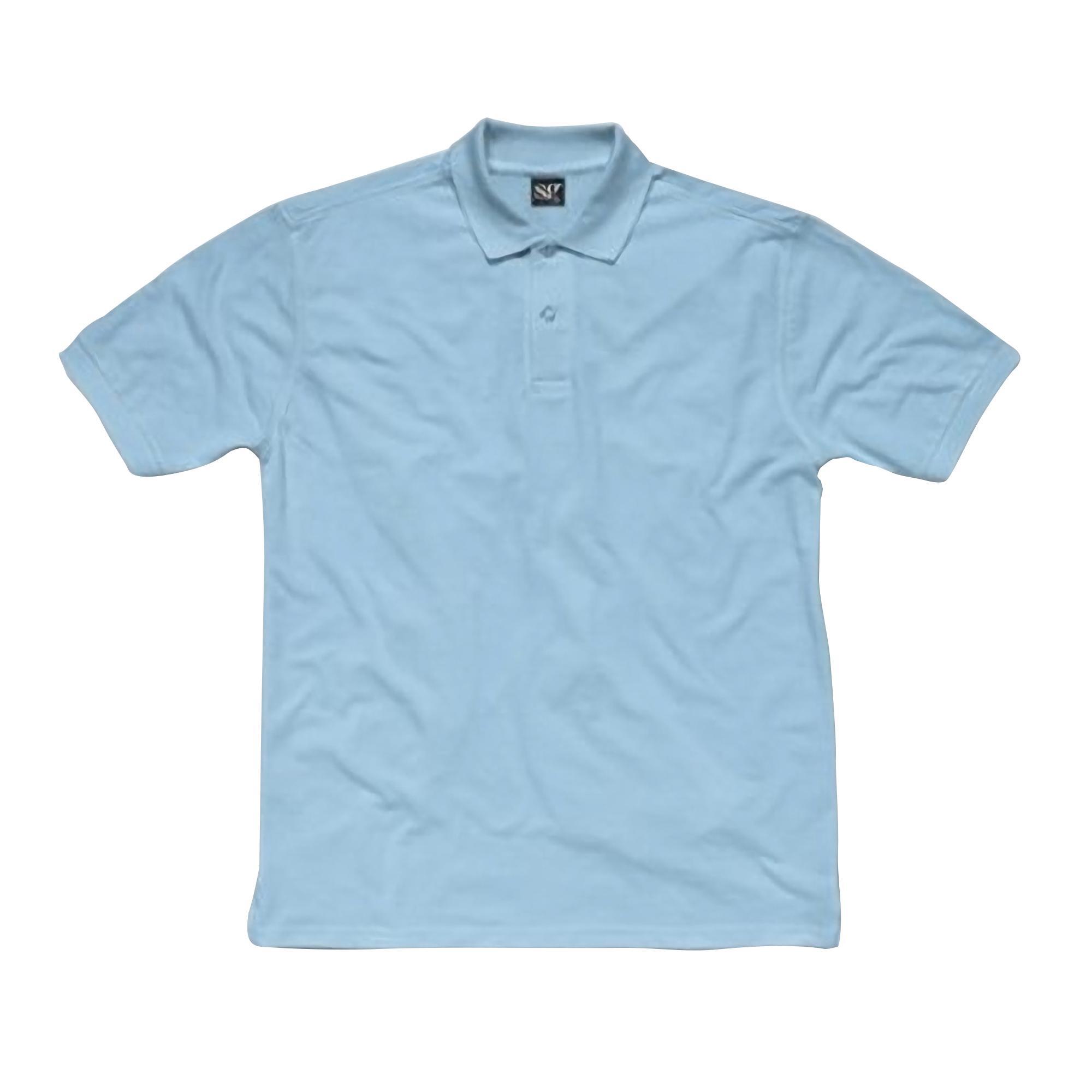 Polo À Manches Courtes Pour Femme (Bleu Ciel) 2/3