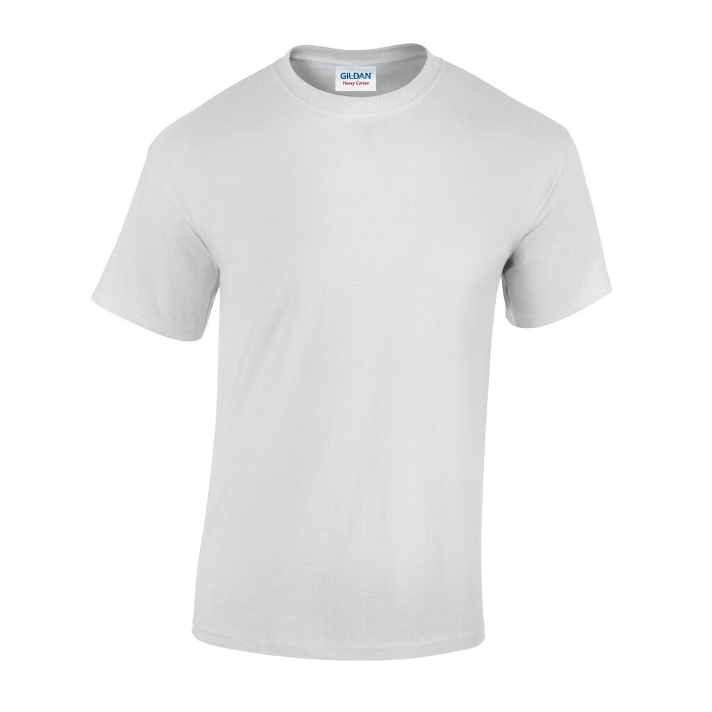 Unisex Adult Heavy Cotton TShirt (White)