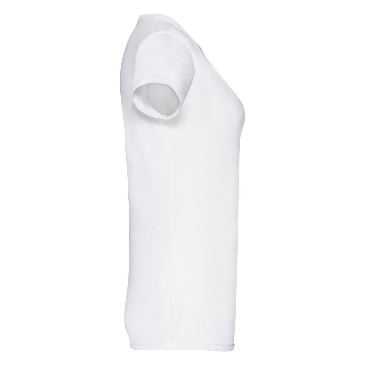 Maglietta Semplice Donna Fruit Of The Loom Original Bianco 3/3