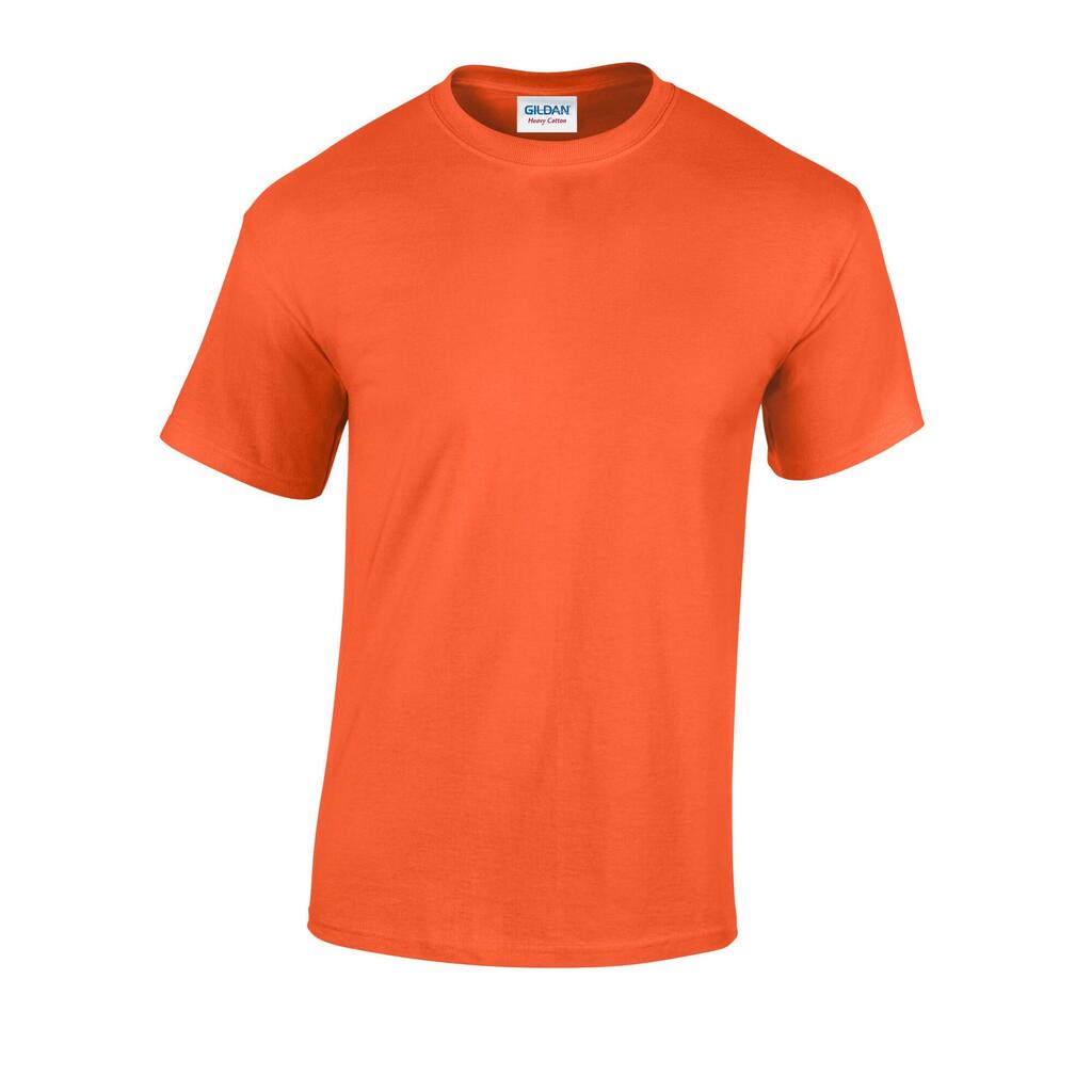 Unisex Adult Heavy Cotton TShirt (Orange)