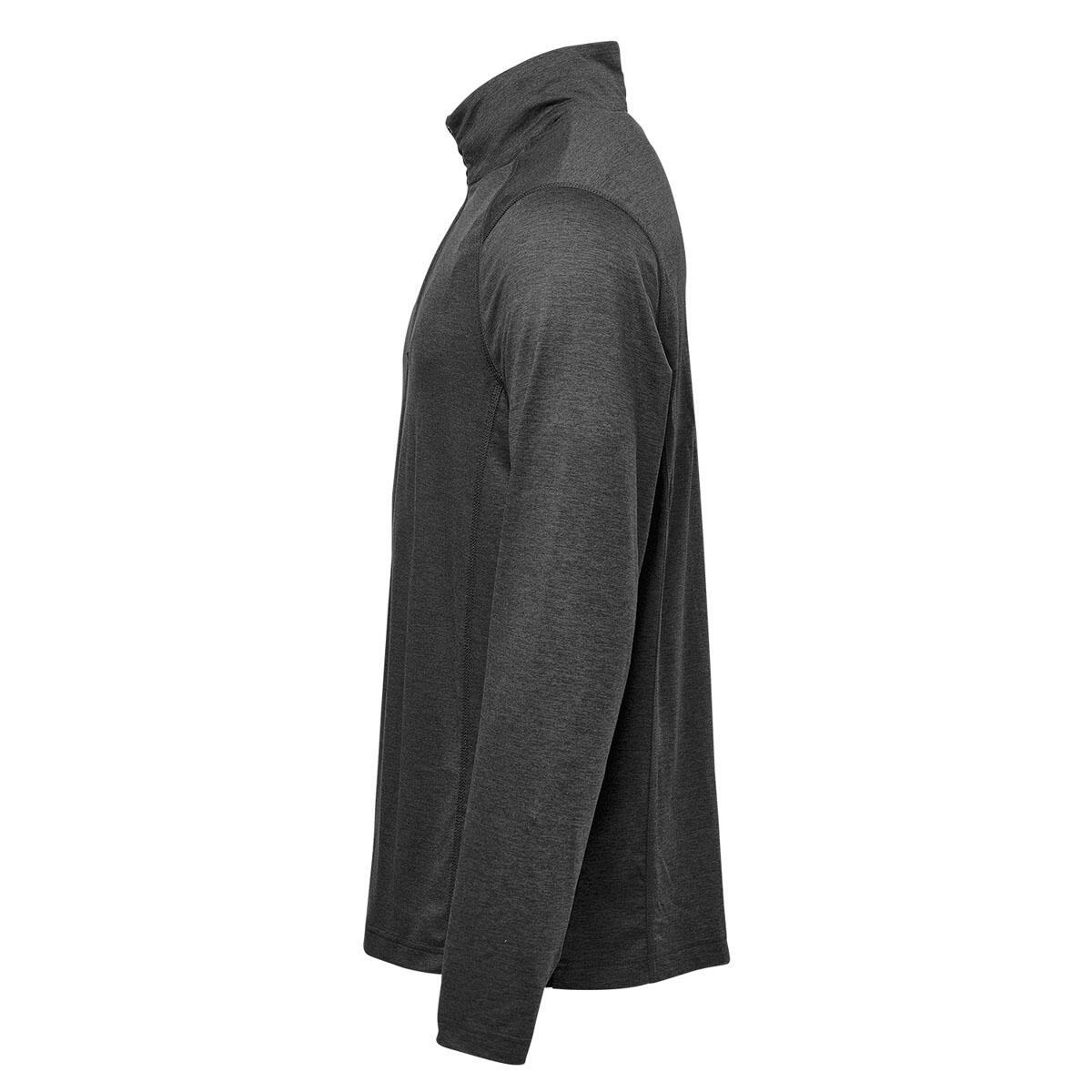 Pulôver Milano H2XDRY com um quarto de fecho (Heather Charcoal) 4/4