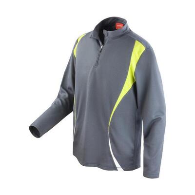 Dames trial training top (houtskool/lime/wit)