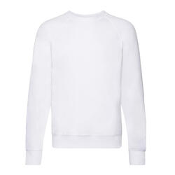 Sweat Manches Raglan Homme (Blanc)