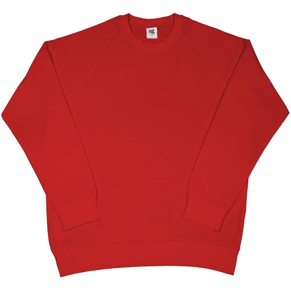 Felpa Girocollo Maniche Raglan Uomo SG Rosso 3/3