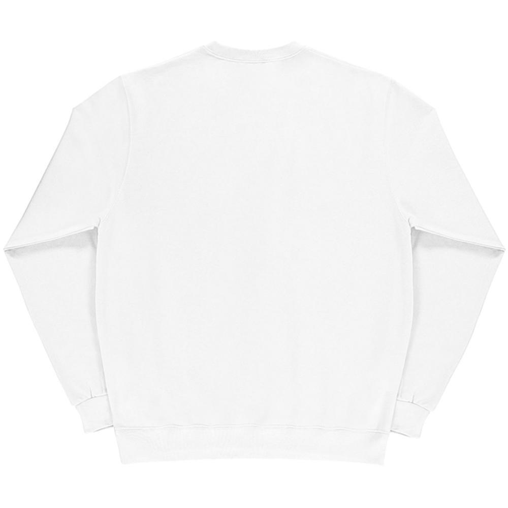 Sudadera de manga larga con cuello redondo para mujer Blanco 2/2