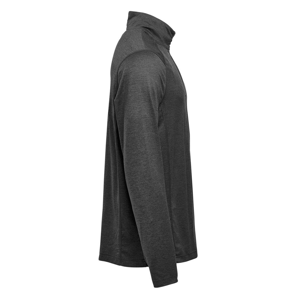 Pulôver Milano H2XDRY com um quarto de fecho (Heather Charcoal) 3/4