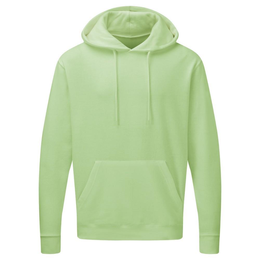 Mens Plain Hooded Sweatshirt Top / Hoodie (Neo Mint)