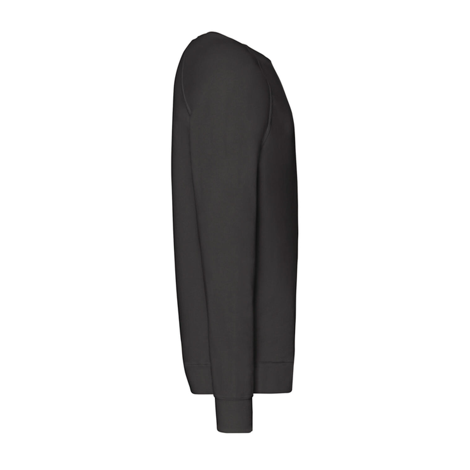 Heren Lichtgewicht Raglan Trui (Zwart) 3/3