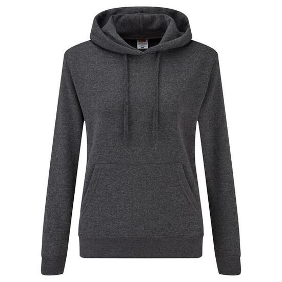 Sweat À Capuche CLASSIC Femme (Gris Foncé Chiné)