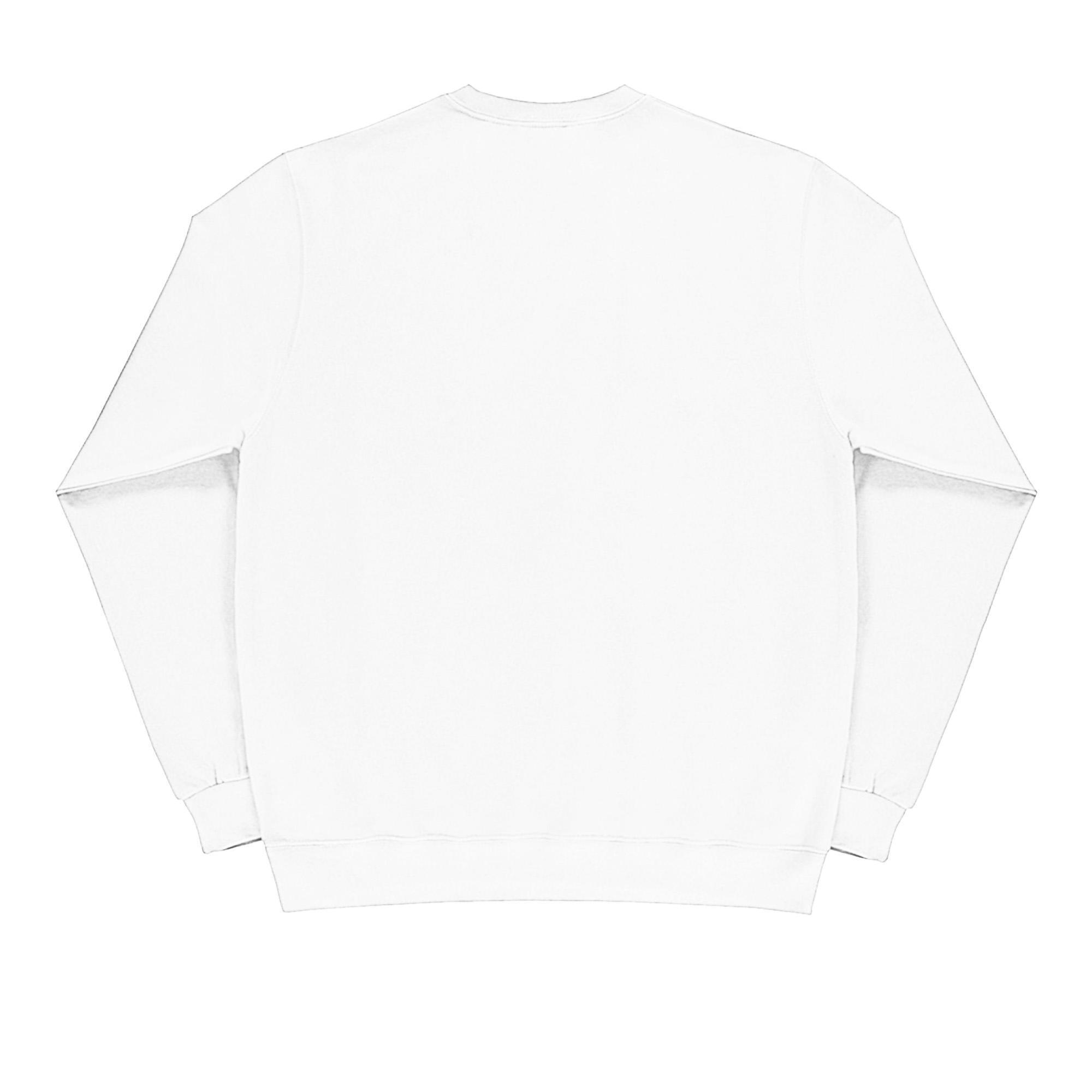 Sudadera cuello redondo manga larga Modelo Crew hombre caballero Blanco 2/2